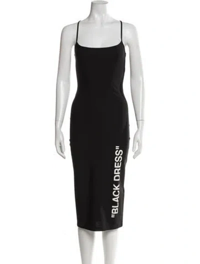 Pre-owned Off-white 2019 Midi Length Dress In Gray
