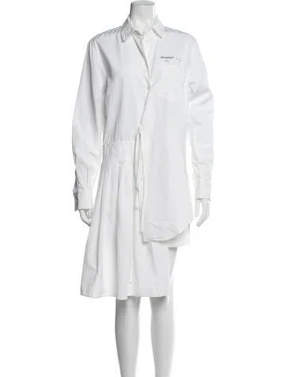Pre-owned Off-white 2019 Midi Length Dress In White