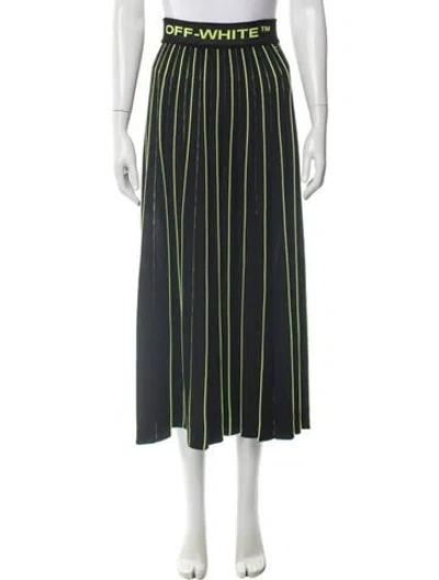 Pre-owned Off-white 2019 Midi Length Skirt In Black