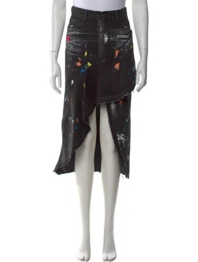 Pre-owned Off-white 2019 Midi Length Skirt In Black