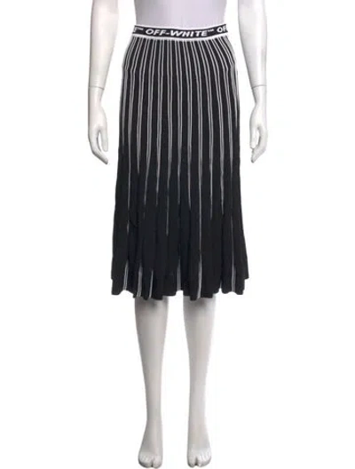 Pre-owned Off-white 2019 Midi Length Skirt In Black