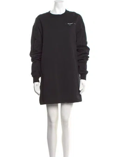 Pre-owned Off-white 2019 Mini Dress In Black