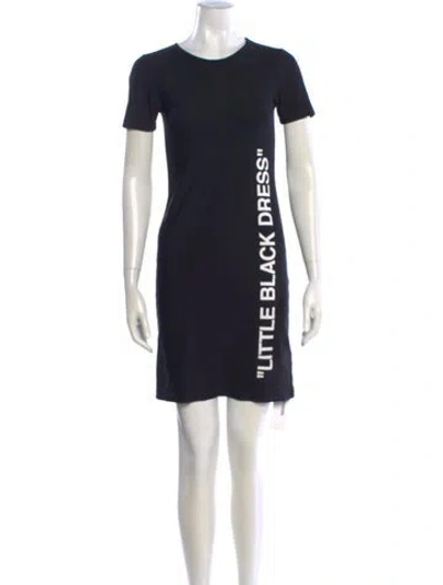 Pre-owned Off-white 2019 Mini Dress In Black