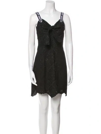 Pre-owned Off-white 2019 Mini Dress In Black