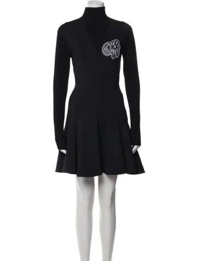 Pre-owned Off-white 2019 Mini Dress In Black