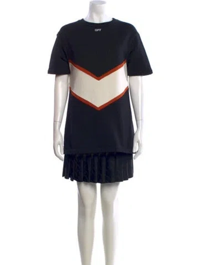 Pre-owned Off-white 2019 Mini Dress In Black