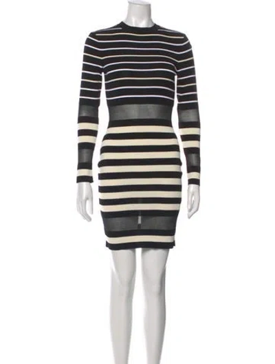 Pre-owned Off-white 2019 Mini Dress In Black