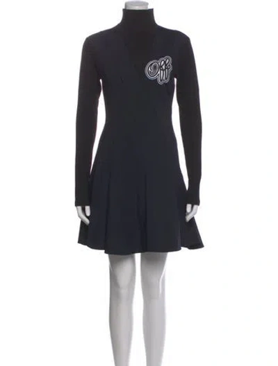 Pre-owned Off-white 2019 Mini Dress In Blue