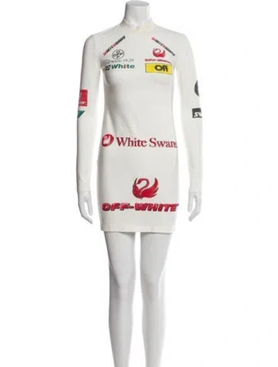 Pre-owned Off-white 2019 Mini Dress In White
