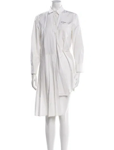 Pre-owned Off-white 2019 Mini Dress In White