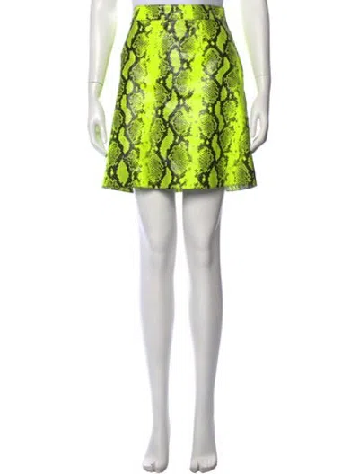 Pre-owned Off-white 2019 Mini Skirt W/ Tags In Yellow