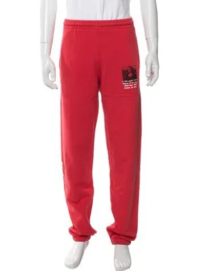 Pre-owned Off-white 2019 Mona Lisa Lounge Bottoms In Red