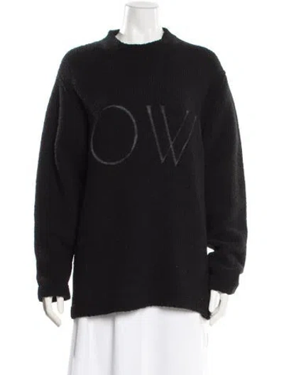 Pre-owned Off-white 2019 "ow" Sweater In Black