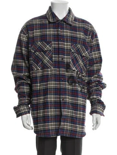 Pre-owned Off-white 2019 Plaid Print Jacket In Multi