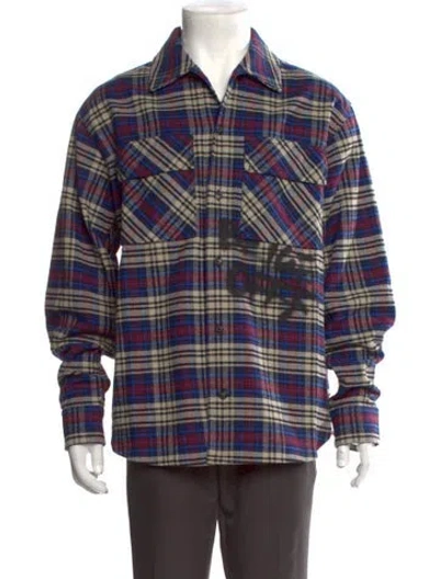 Pre-owned Off-white 2019 Plaid Print Shirt W/ Tags