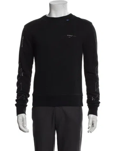Pre-owned Off-white 2019 Signature Logo Sweatshirt In Black