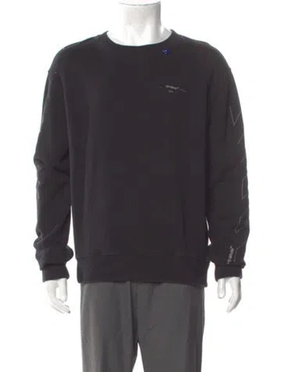 Pre-owned Off-white 2019 Signature Logo Sweatshirt In Gray