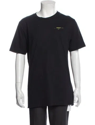 Pre-owned Off-white 2019 Signature Logo T-shirt In Black