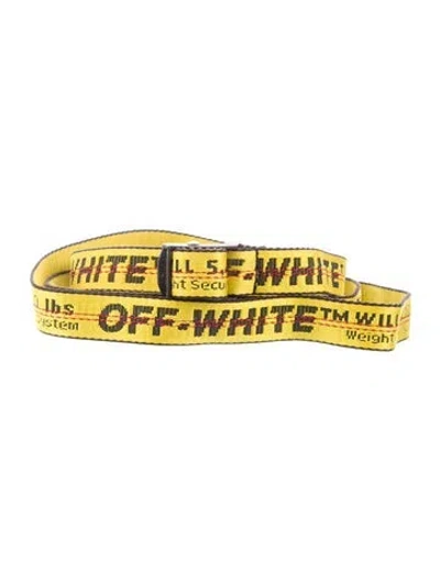 Pre-owned Off-white 2019 Skinny Belt In Multi