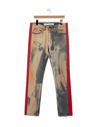 Pre-owned Off-white 2019 Skinny Jeans In Orange