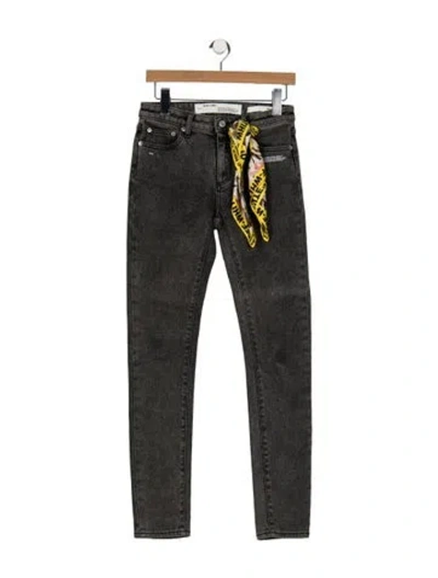 Pre-owned Off-white 2019 Skinny Leg Jeans In Grey