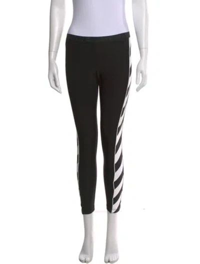 Pre-owned Off-white 2019 Skinny Leg Pants In Black