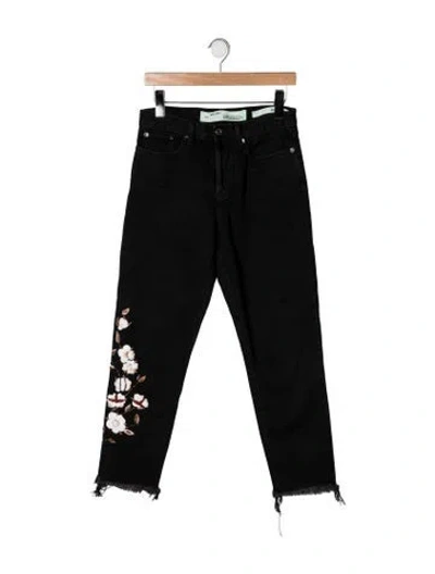 Pre-owned Off-white 2019 Straight Leg Jeans In Black