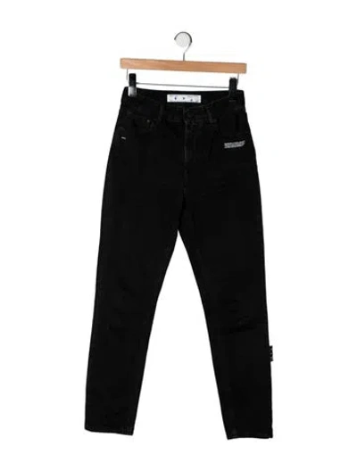 Pre-owned Off-white 2019 Straight Leg Jeans In Black