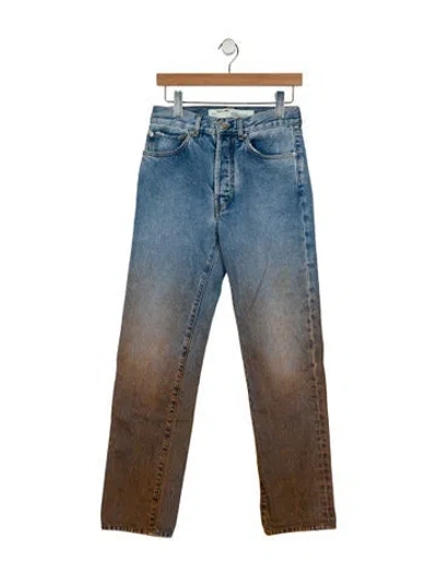 Pre-owned Off-white 2019 Straight Leg Jeans In Blue