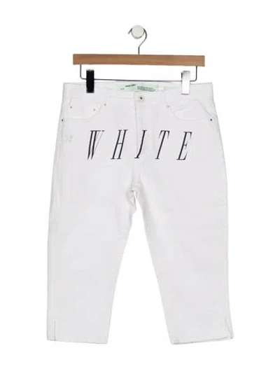 Pre-owned Off-white 2019 Straight Leg Jeans In White