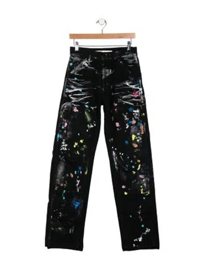 Pre-owned Off-white 2019 Straight-leg Jeans In Black