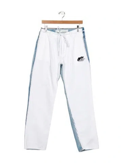 Pre-owned Off-white 2019 Straight-leg Jeans In Blue
