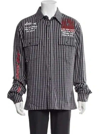 Pre-owned Off-white 2019 Striped Shirt In Black/white