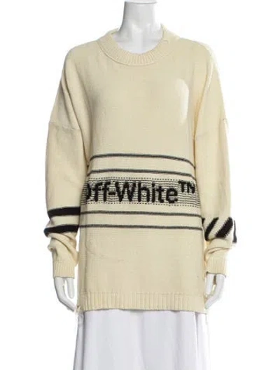 Pre-owned Off-white 2019 Striped Sweater In Neutrals