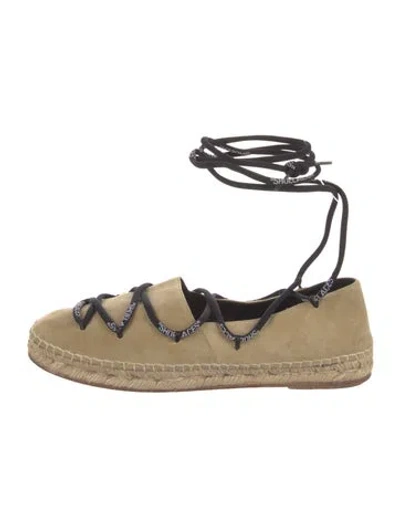 Pre-owned Off-white 2019 Suede Espadrilles In Neutral