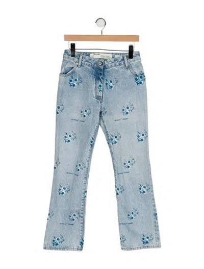 Pre-owned Off-white 2019 Wide Leg Jeans In Blue