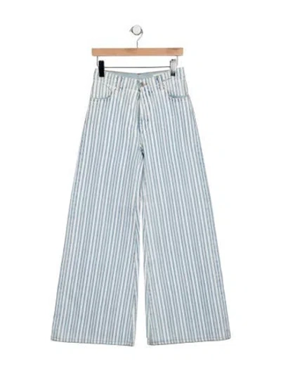 Pre-owned Off-white 2019 Wide Leg Jeans In Blue
