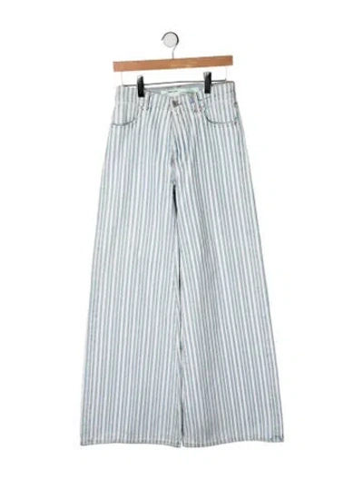 Pre-owned Off-white 2019 Wide Leg Jeans In Blue