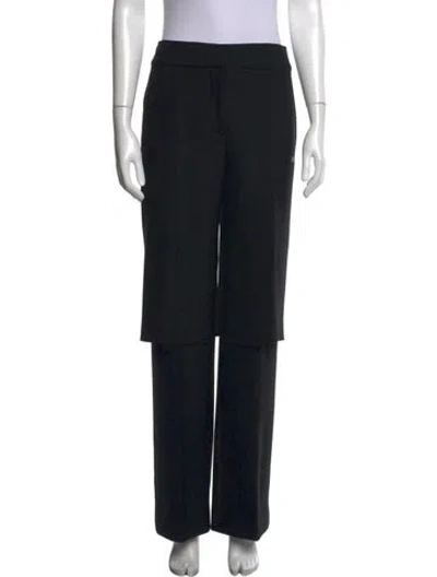 Pre-owned Off-white 2019 Wide Leg Pants In Black