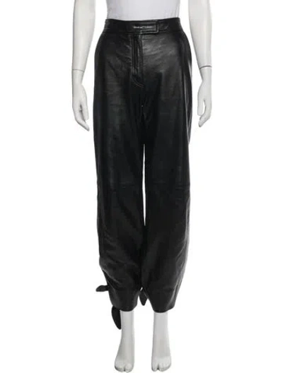 Pre-owned Off-white 2019 Wide Leg Pants In Black