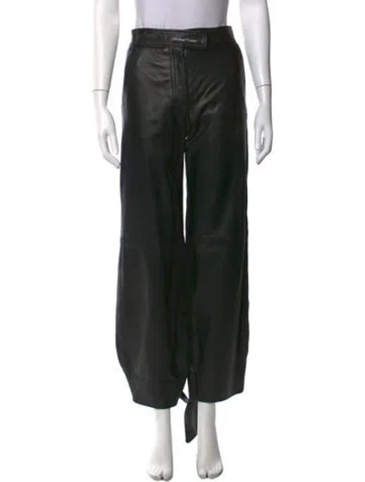 Pre-owned Off-white 2019 Wide Leg Pants In Black
