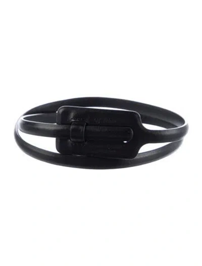 Pre-owned Off-white 2019 Zip Tie Belt W/ Tags In Black