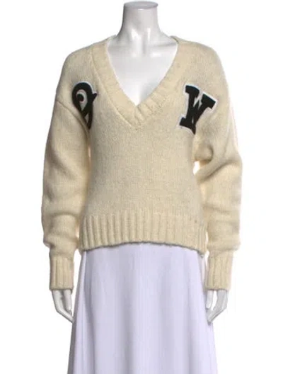 Pre-owned Off-white 2020 Alpaca Sweater In Neutrals