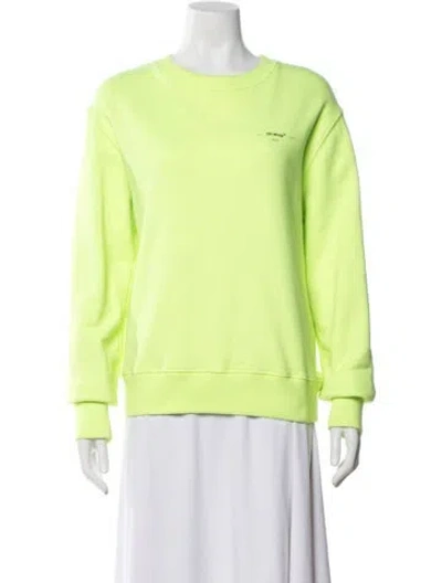 Pre-owned Off-white 2020 Arrow Sweatshirt In Green