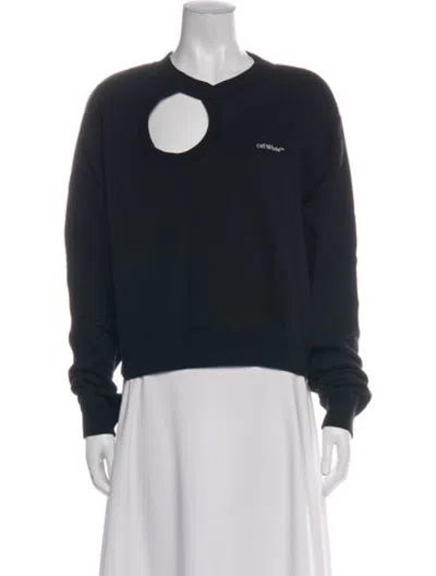 Pre-owned Off-white 2020 Asymmetrical Sweatshirt In Black