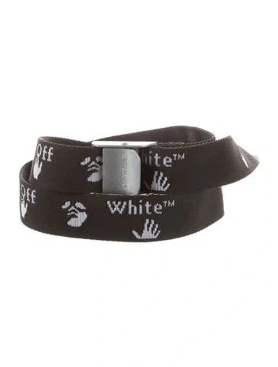 Pre-owned Off-white 2020 Canvas Waist Belt In Black