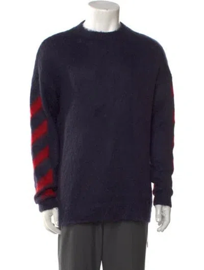 Pre-owned Off-white 2020 Crew Neck Pullover In Blue