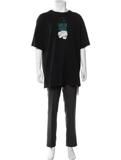 Pre-owned Off-white 2020 Dripping Arrows T-shirt In Black