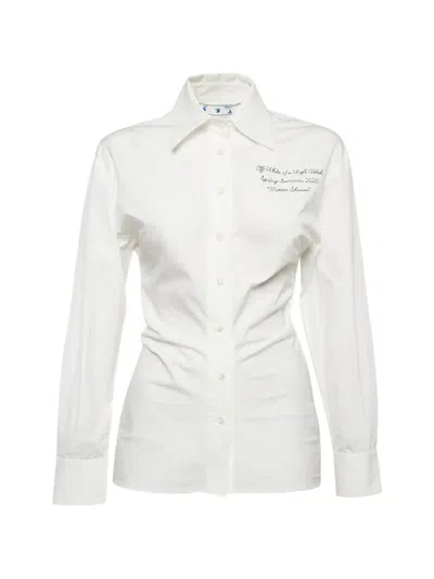 Pre-owned Off-white 2020 Embroidered Shirt In White