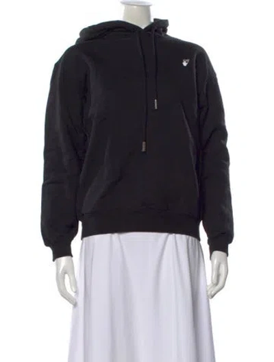 Pre-owned Off-white 2020 Flock Arrow Hoodie In Black